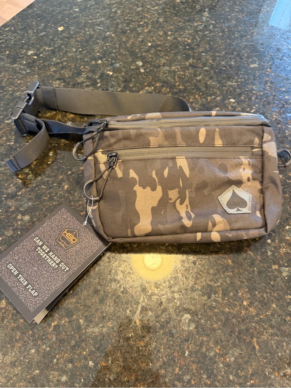 NWT HSD Tactical Fanny Pack Waterproof Fanny Belt Bag Pack w Adjustable Waist